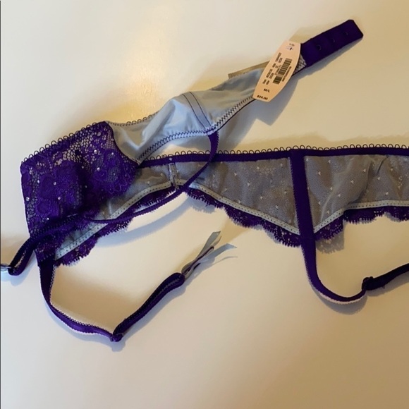 Purple and blue lace adjustable garter belt VS Dream Angels - Picture 7 of 7